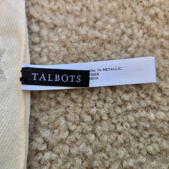 NWOT Talbots Metallic Star Sparkle Scarf - Picture 6 of 11